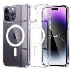 Husa iPhone 14 Pro Max Techsuit MagSafe Pro, transparenta