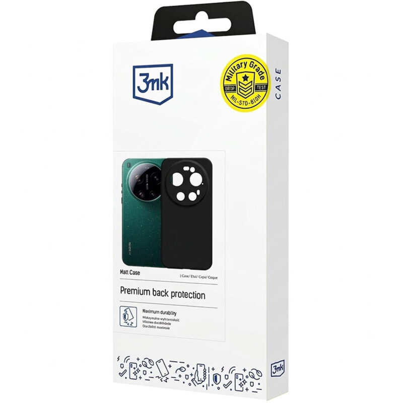 Husa Xiaomi 17 Ultra premium 3mk Matt Case, negru