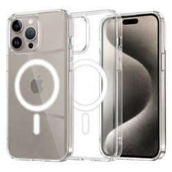 Husa iPhone 15 Pro Max Techsuit MagSafe, transparenta