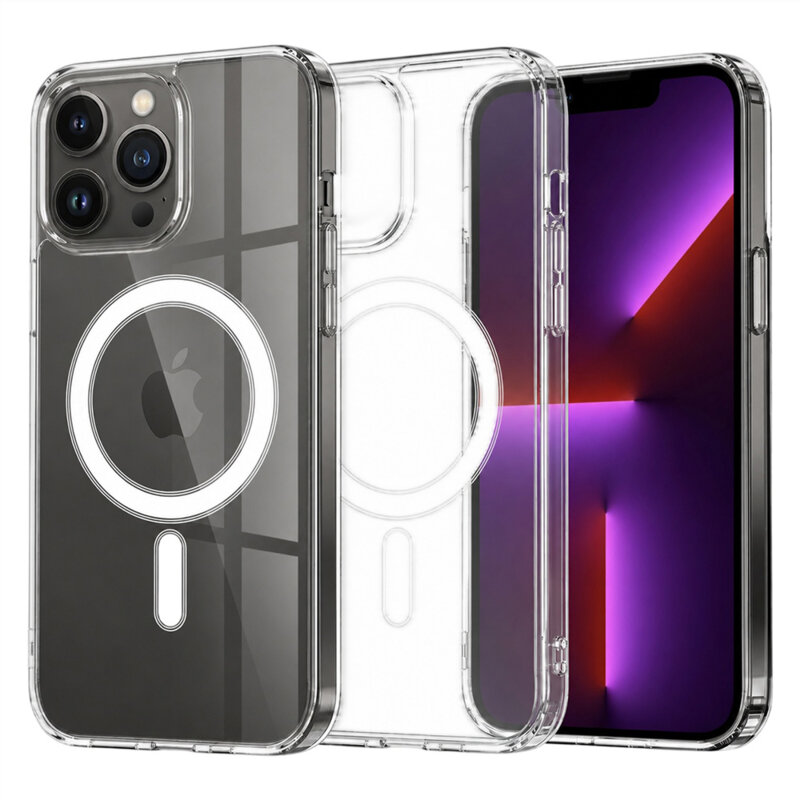 Husa iPhone 13 Pro Techsuit MagSafe Pro, transparenta