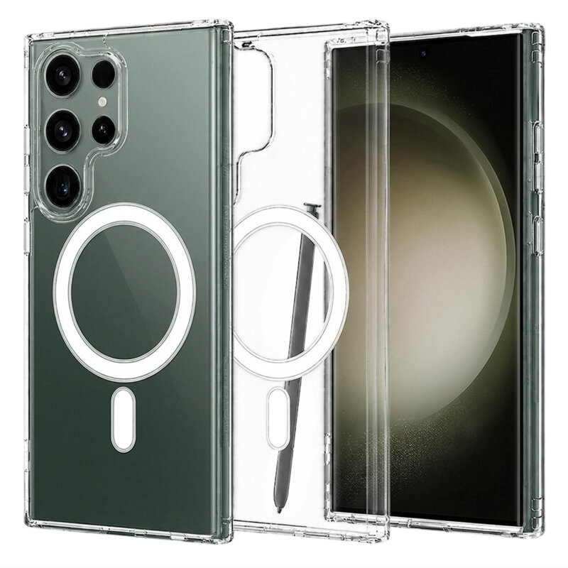 Husa Samsung Galaxy S23 Ultra Techsuit MagSafe Pro, transparenta