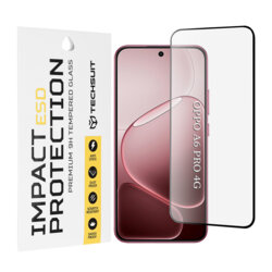 Folie sticla Oppo A6 Pro 4G Techsuit ESD Glass, negru