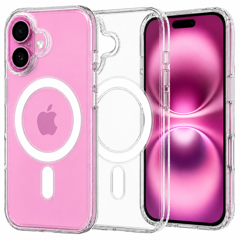 Husa iPhone 16 Plus Techsuit MagSafe Pro, transparenta