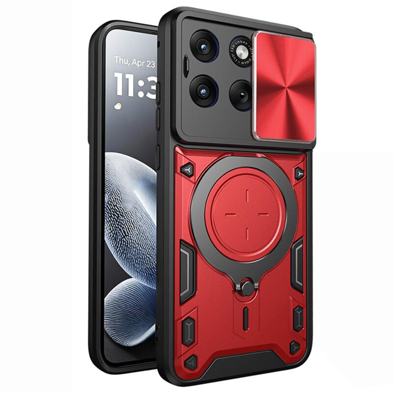 Husa Motorola Edge 70 Fusion Techsuit CamGuard Pro, rosu