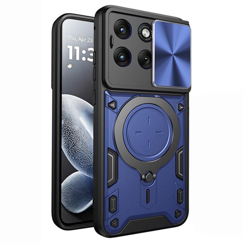 Husa Motorola Edge 70 Fusion Techsuit CamGuard Pro, albastru