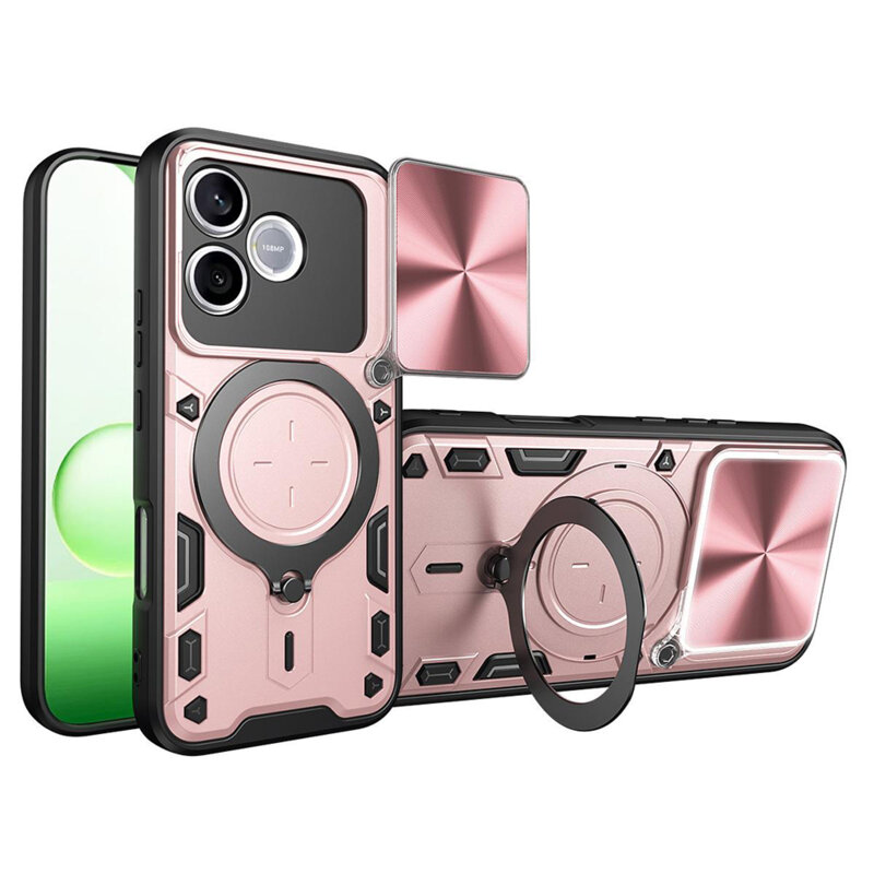 Husa Honor 600 Lite Techsuit CamGuard Pro, roz auriu