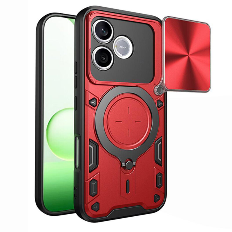 Husa Honor 600 Lite Techsuit CamGuard Pro, rosu