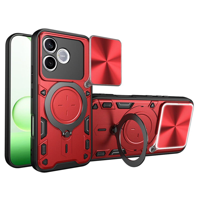 Husa Honor 600 Lite Techsuit CamGuard Pro, rosu