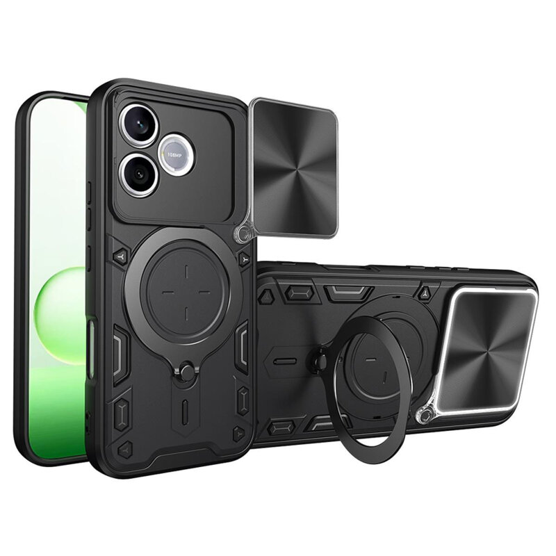 Husa Honor 600 Lite Techsuit CamGuard Pro, negru