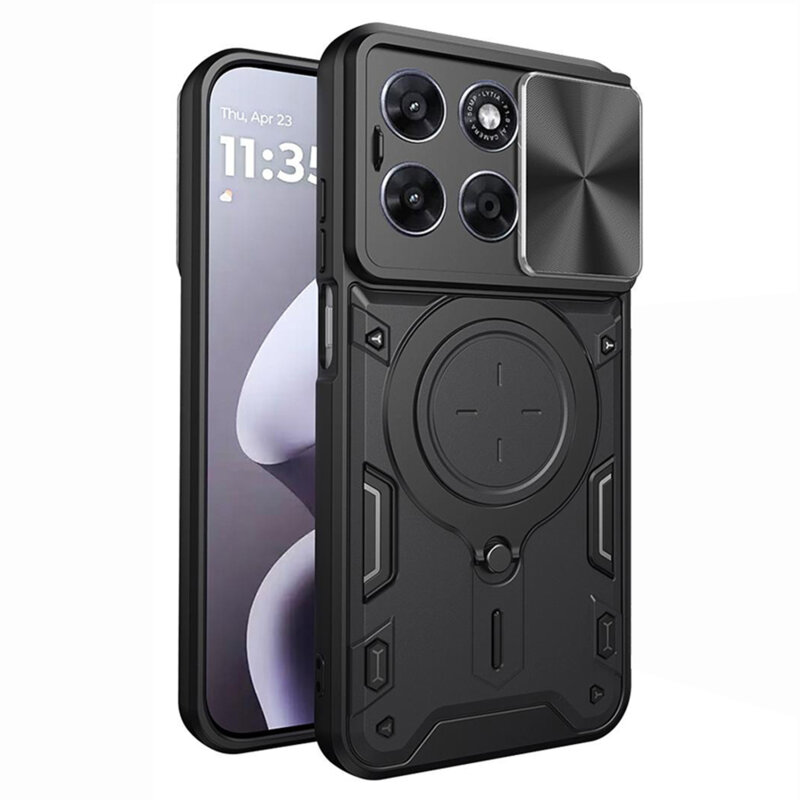 Husa Motorola Moto G67 Techsuit CamGuard Pro, negru