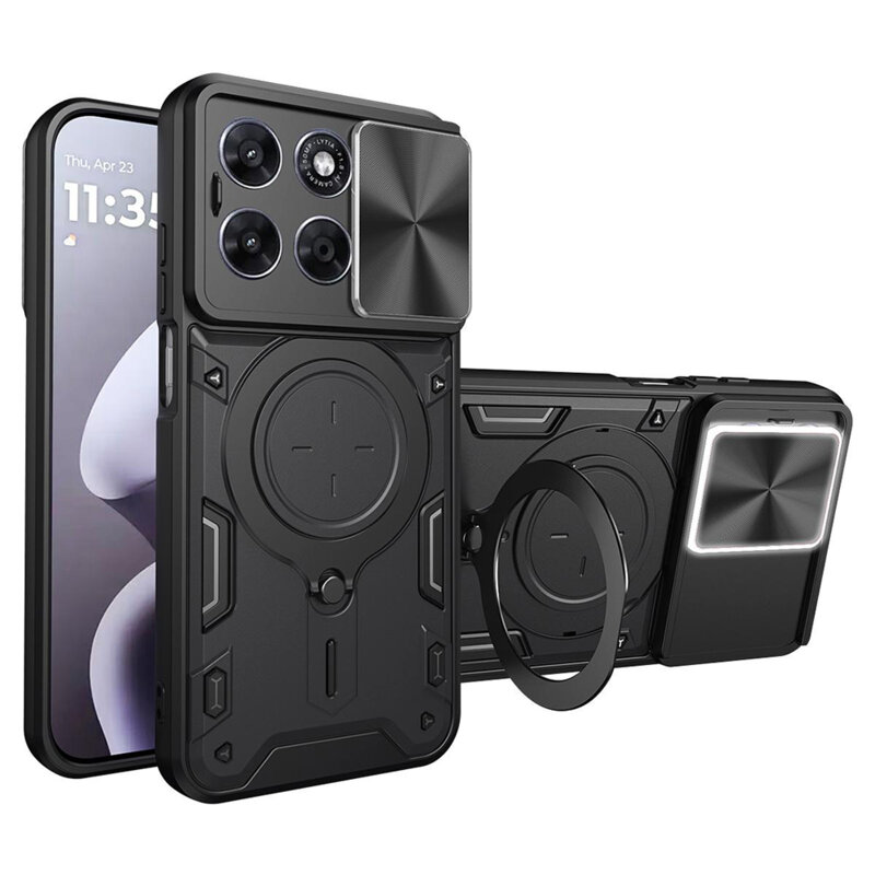 Husa Motorola Moto G67 Techsuit CamGuard Pro, negru