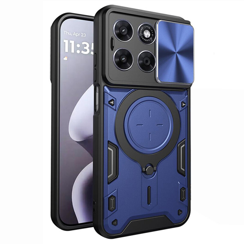 Husa Motorola Moto G67 Techsuit CamGuard Pro, albastru
