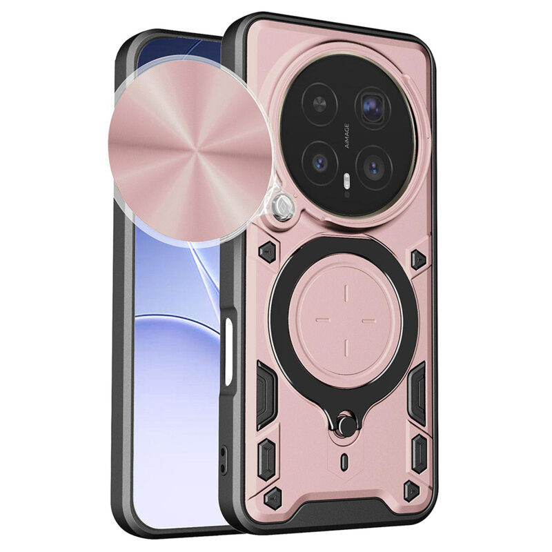 Husa Honor Magic8 Pro Techsuit CamGuard Pro, roz auriu