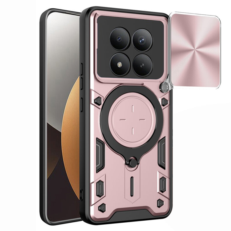 Husa Xiaomi Redmi Note 15 Pro+ 5G Techsuit CamGuard Pro, roz auriu