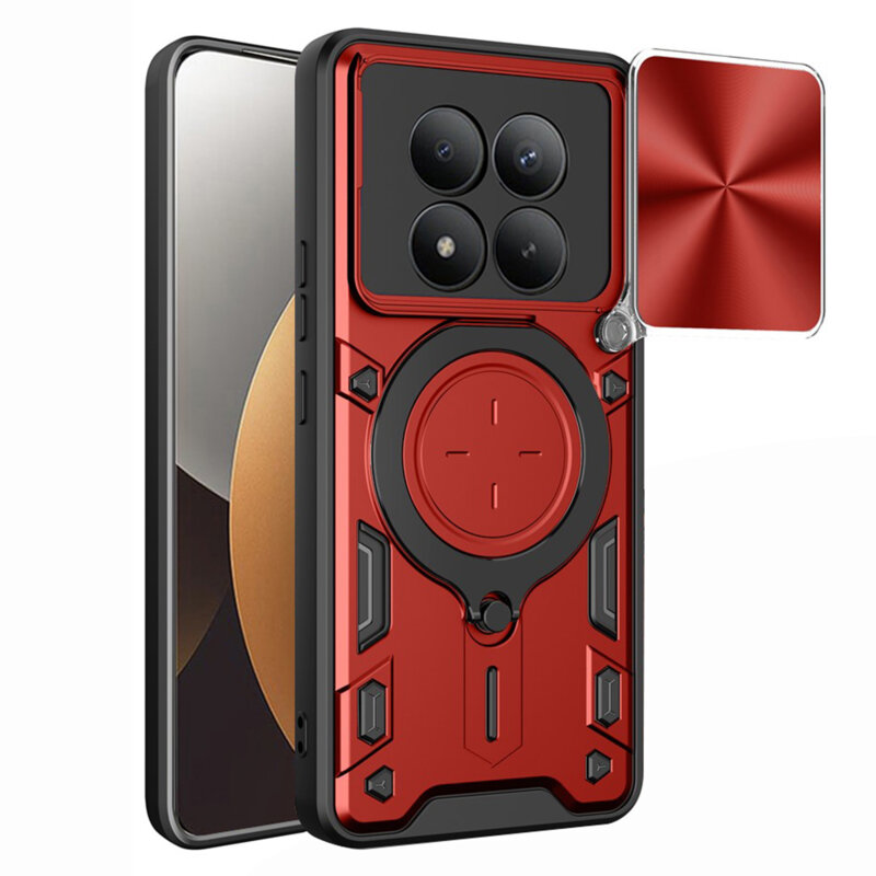 Husa Xiaomi Poco M8 Pro 5G Techsuit CamGuard Pro, rosu