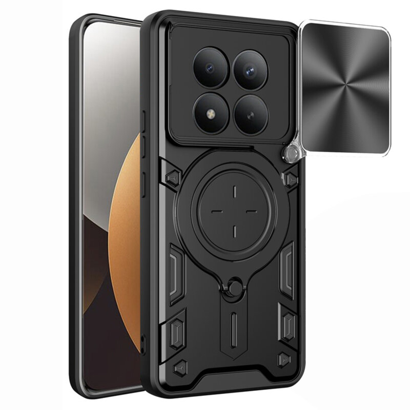 Husa Xiaomi Poco M8 Pro 5G Techsuit CamGuard Pro, negru