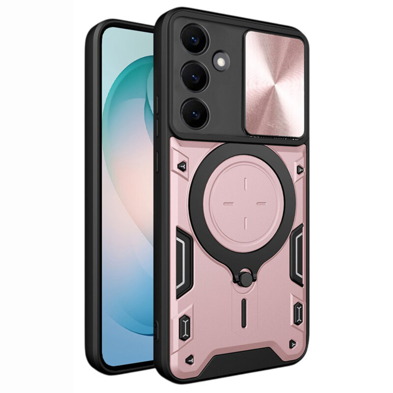 Husa Samsung Galaxy S26 Plus Techsuit CamGuard Pro, roz auriu