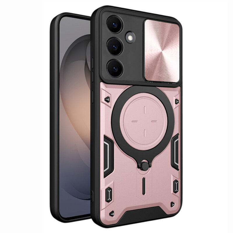 Husa Samsung Galaxy S26 Techsuit CamGuard Pro, roz auriu