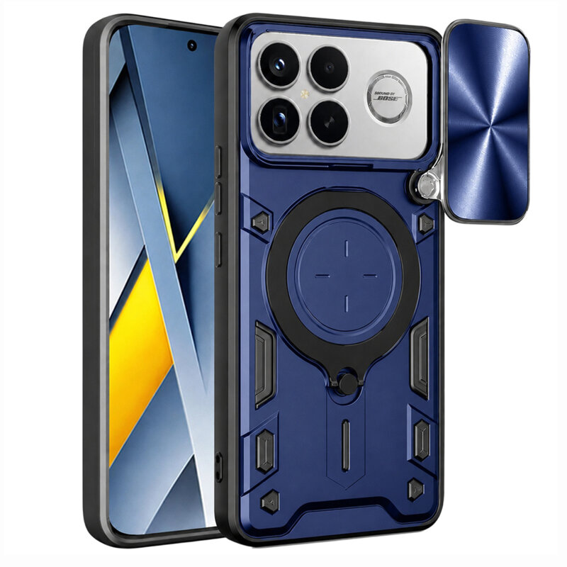 Husa Xiaomi Poco F8 Ultra Techsuit CamGuard Pro, albastru
