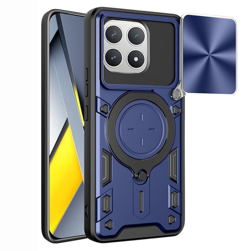 Husa Xiaomi Poco F8 Pro Techsuit CamGuard Pro, albastru