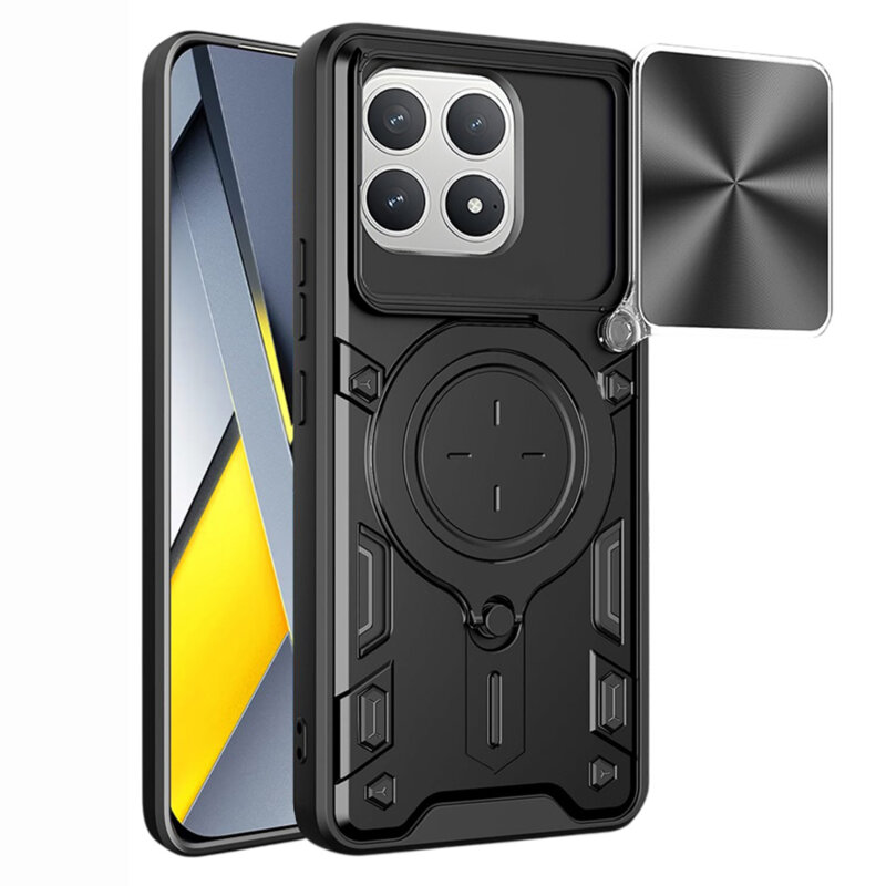Husa Xiaomi Poco F8 Pro Techsuit CamGuard Pro, negru