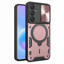 Husa Samsung Galaxy A57 5G Techsuit CamGuard Pro, roz auriu
