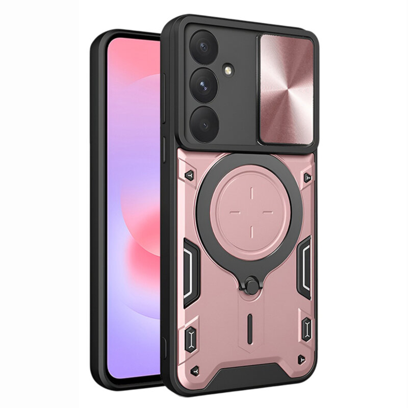 Husa Samsung Galaxy A37 5G Techsuit CamGuard Pro, roz auriu
