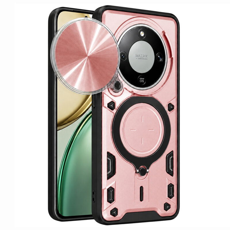 Husa Honor Magic8 Lite Techsuit CamGuard Pro, roz auriu