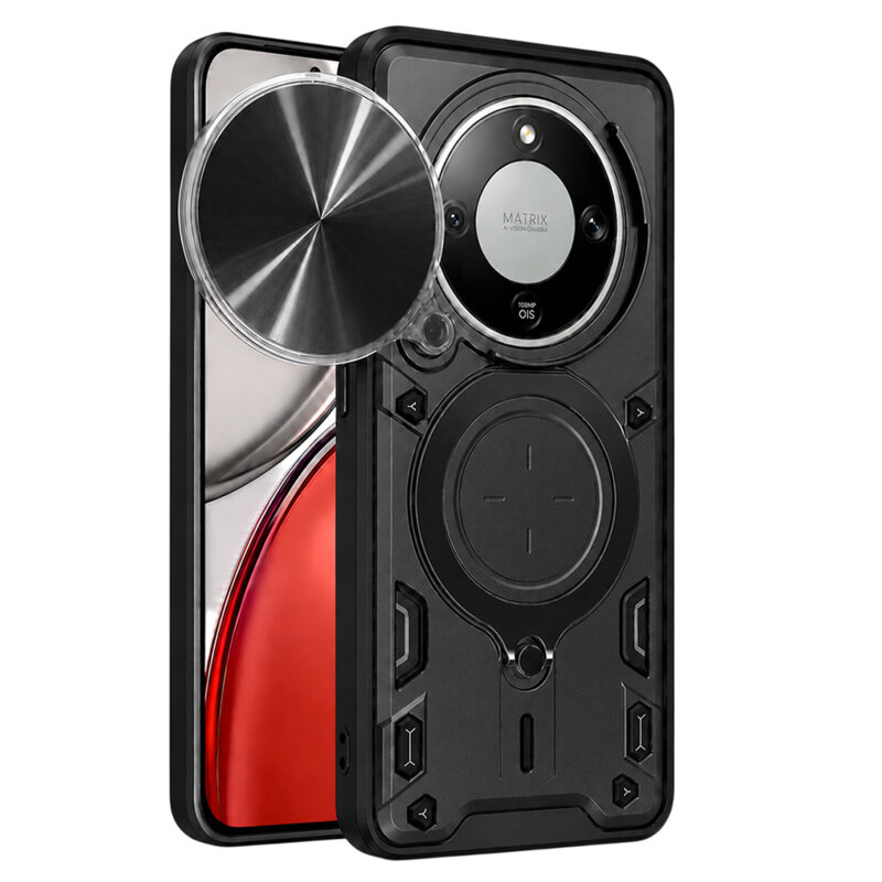 Husa Honor Magic8 Lite Techsuit CamGuard Pro, negru