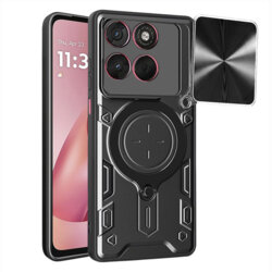 Husa Motorola Moto G67 Power Techsuit CamGuard Pro, negru