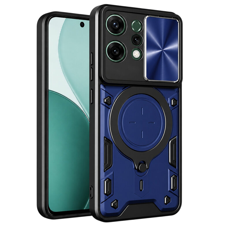 Husa Oppo Reno14 Techsuit CamGuard Pro, albastru