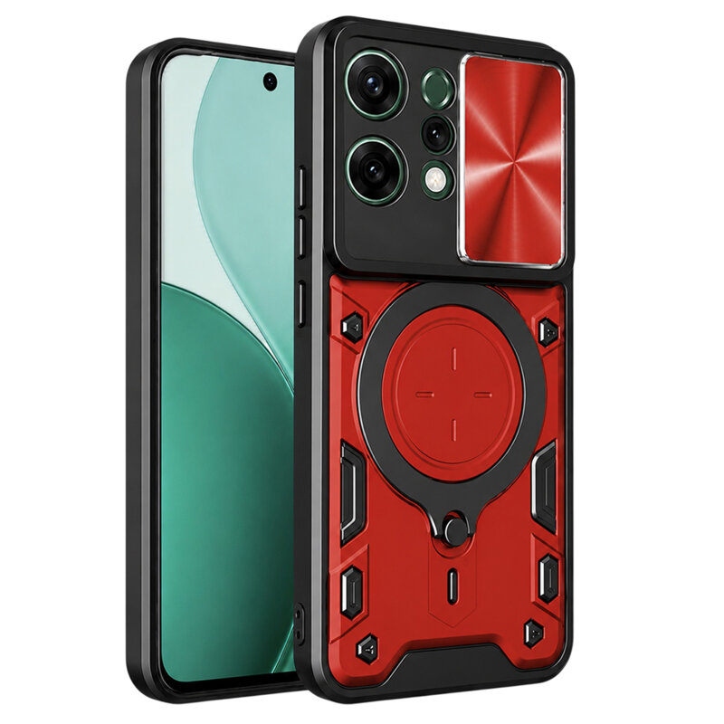 Husa Oppo Reno14 Techsuit CamGuard Pro, rosu