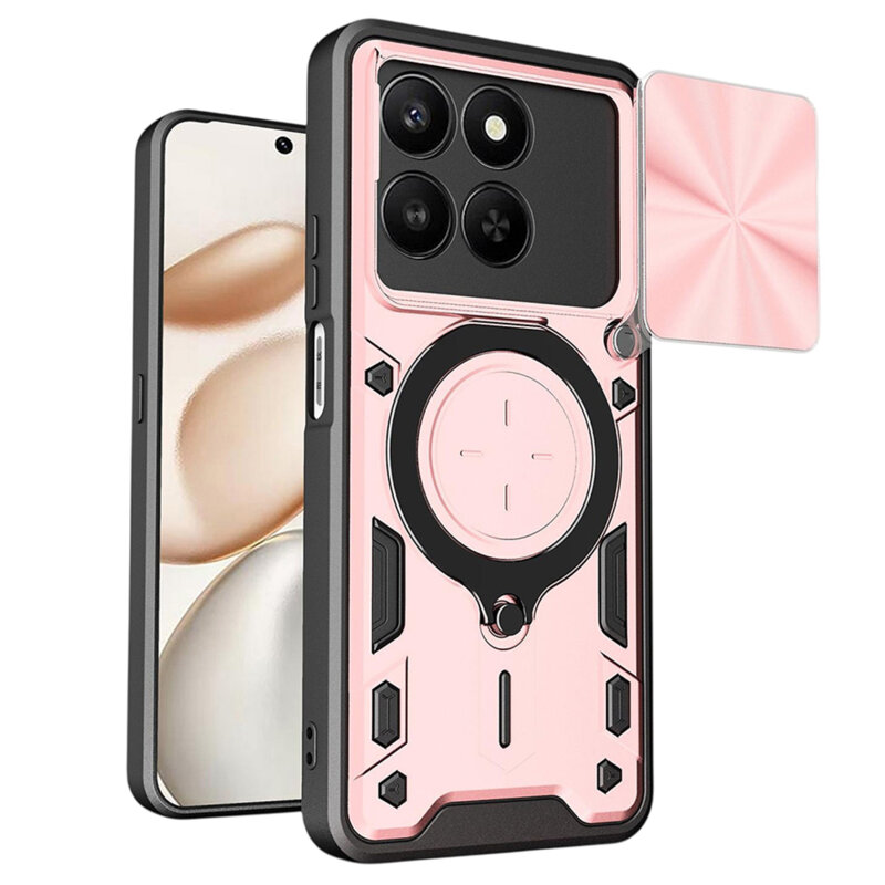 Husa Honor 400 Smart 5G Techsuit CamGuard Pro, roz auriu