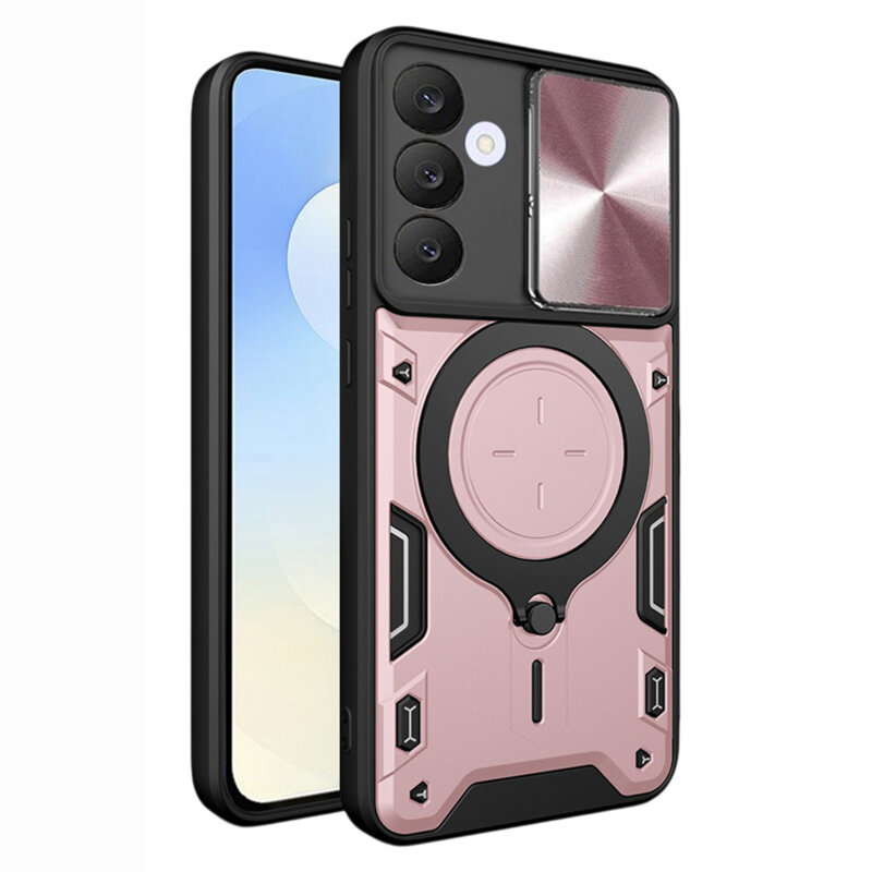 Husa Samsung Galaxy S25 FE Techsuit CamGuard Pro, roz auriu