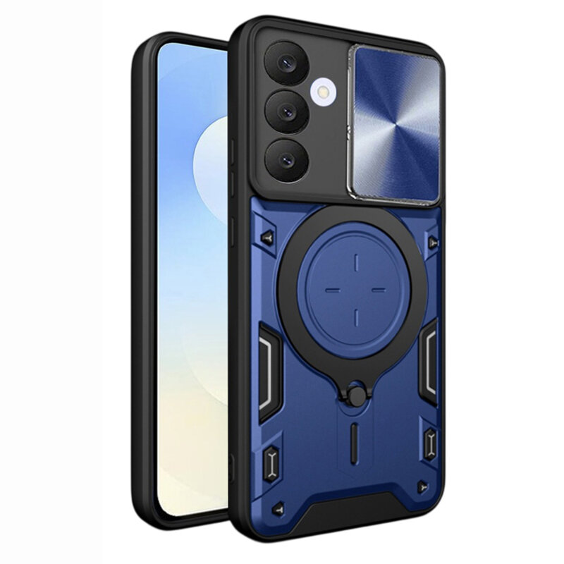 Husa Samsung Galaxy S25 FE Techsuit CamGuard Pro, albastru