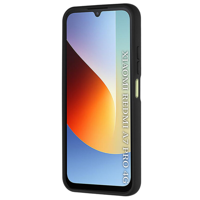 Husa Xiaomi Redmi A7 Pro 4G Techsuit Glinth cu inel suport stand magnetic, negru