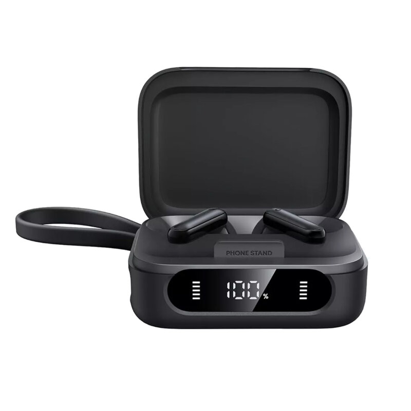 Casti wireless, power bank + adaptor iPhone Anker P41i MFI, negru