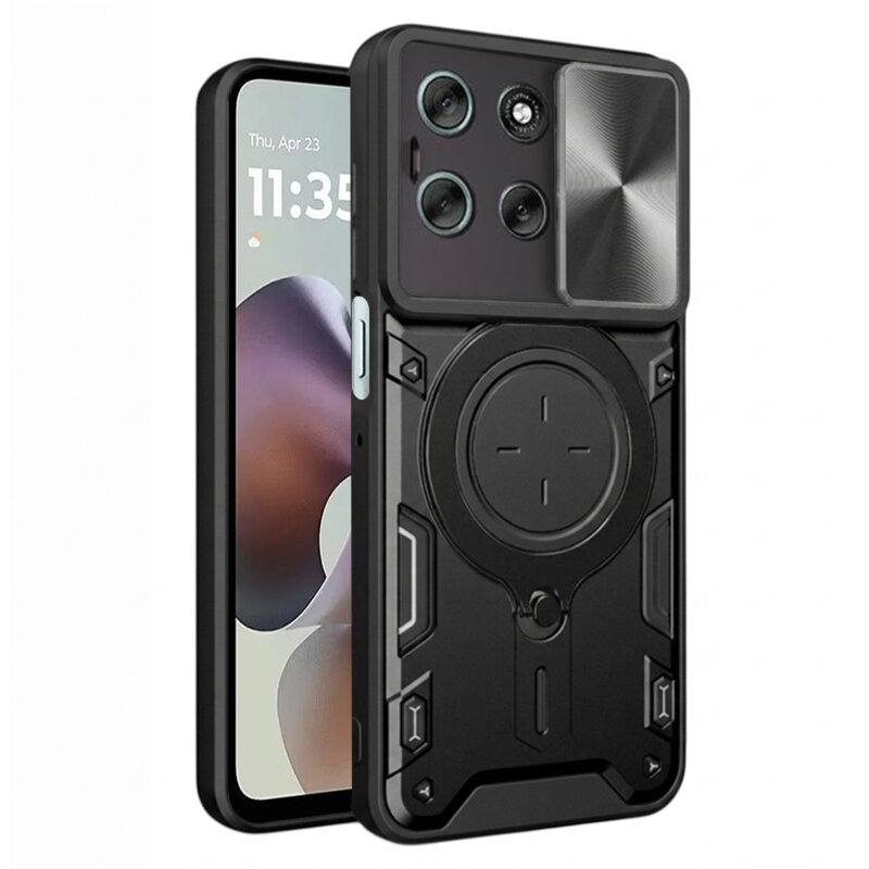 Husa Motorola Moto G56 Techsuit CamGuard Pro, negru