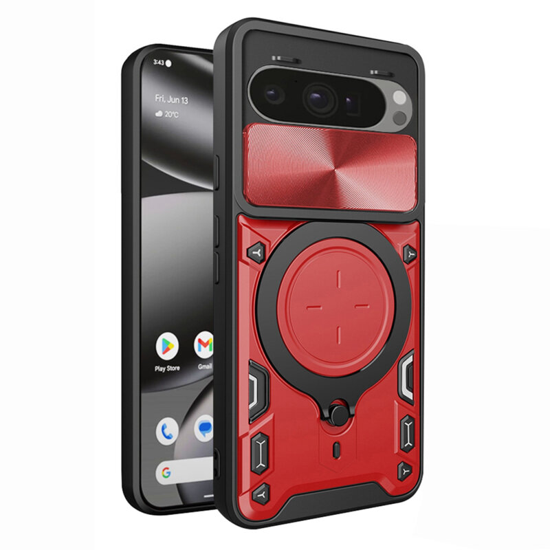 Husa Google Pixel 10 Pro XL Techsuit CamGuard Pro, rosu