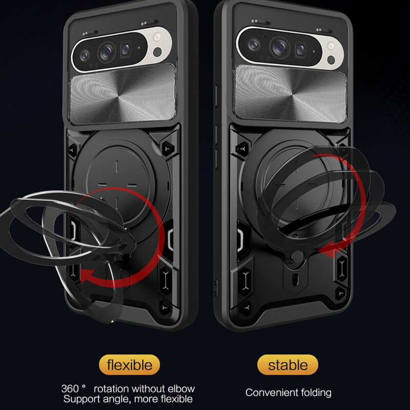 Husa Google Pixel 10 Pro Techsuit CamGuard Pro, roz auriu