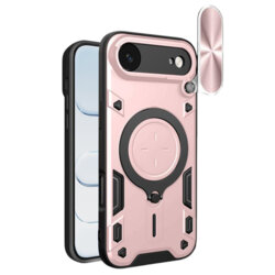 Husa iPhone 17 Air Techsuit CamGuard Pro, roz auriu