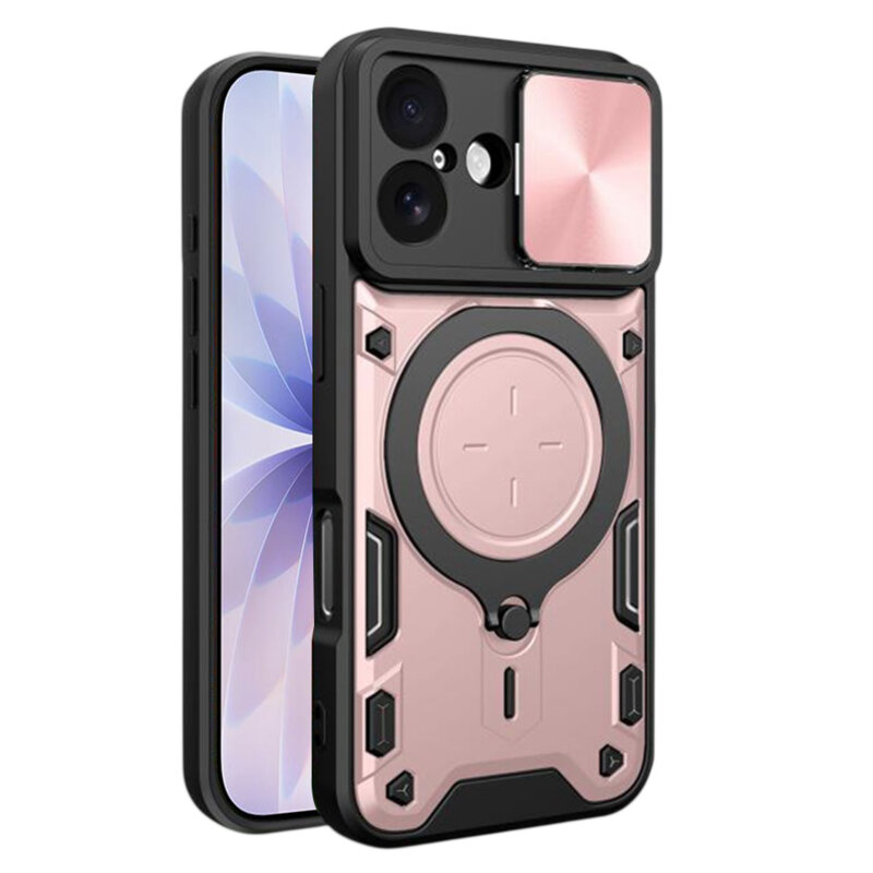 Husa iPhone 17 Techsuit CamGuard Pro, roz auriu