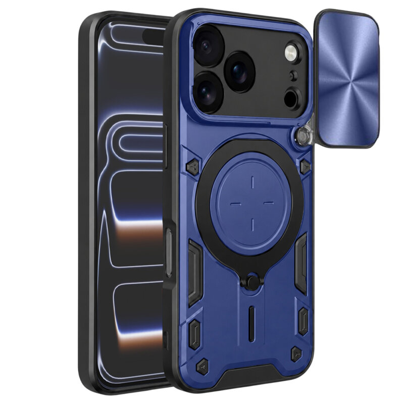 Husa iPhone 17 Pro Techsuit CamGuard Pro, albastru