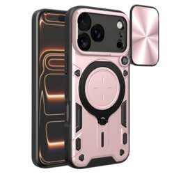 Husa iPhone 17 Pro Max Techsuit CamGuard Pro, roz auriu