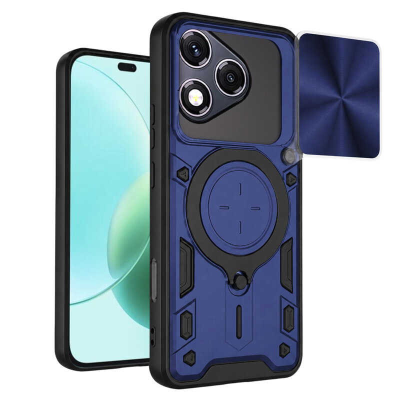 Husa Honor 400 Lite Techsuit CamGuard Pro, albastru