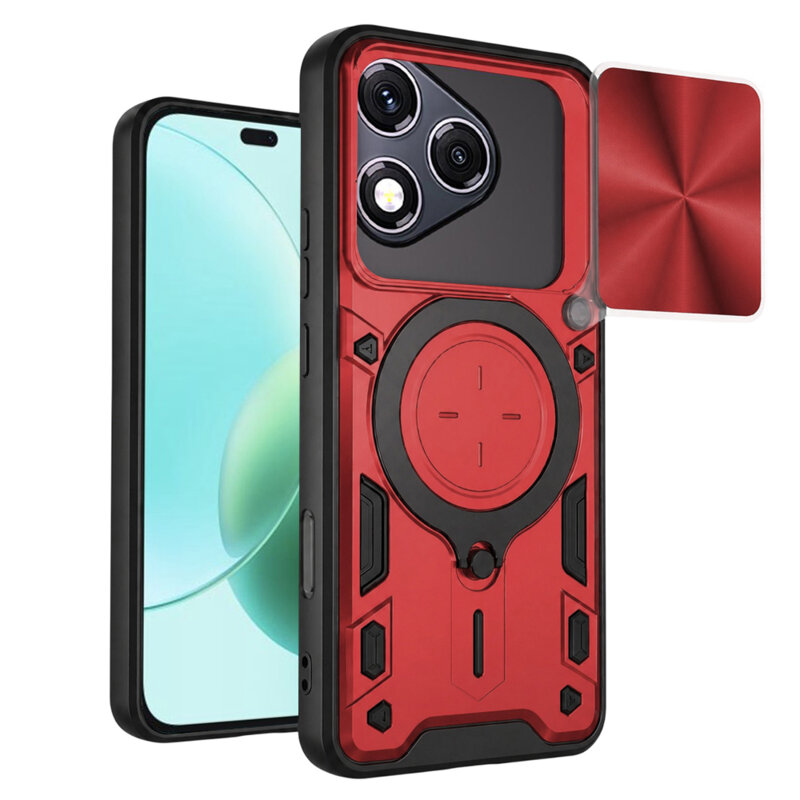 Husa Honor 400 Lite Techsuit CamGuard Pro, rosu
