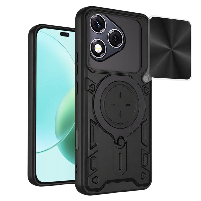 Husa Honor 400 Lite Techsuit CamGuard Pro, negru