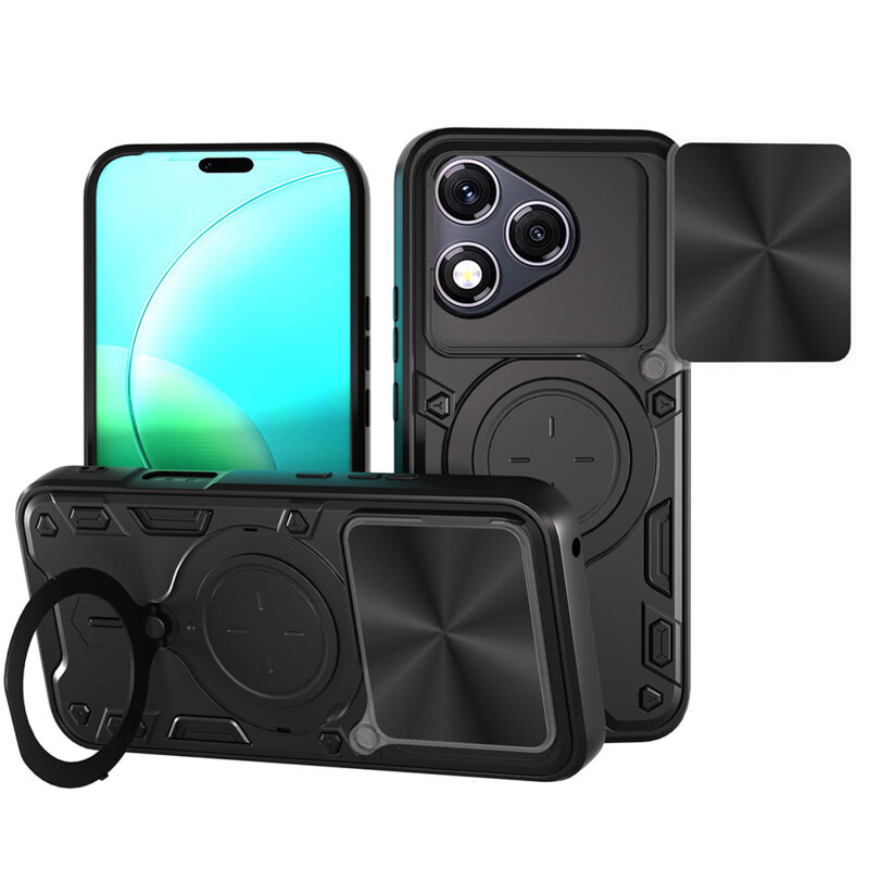 Husa Honor 400 Lite Techsuit CamGuard Pro, negru