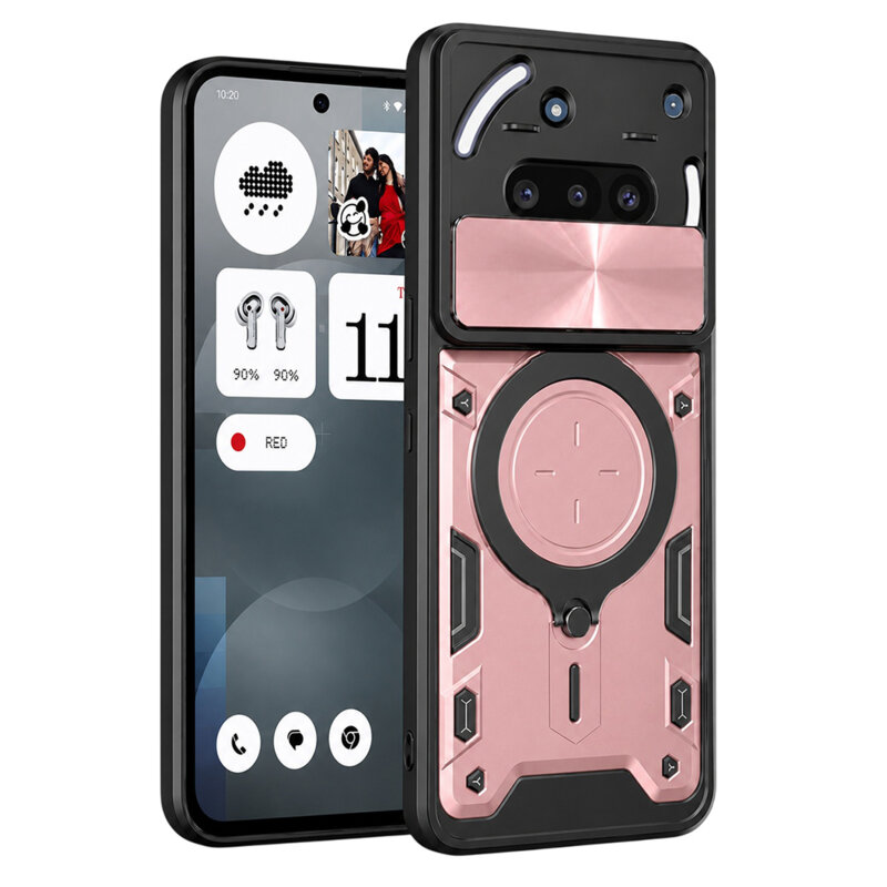 Husa Nothing Phone (3a) Techsuit CamGuard Pro, roz auriu