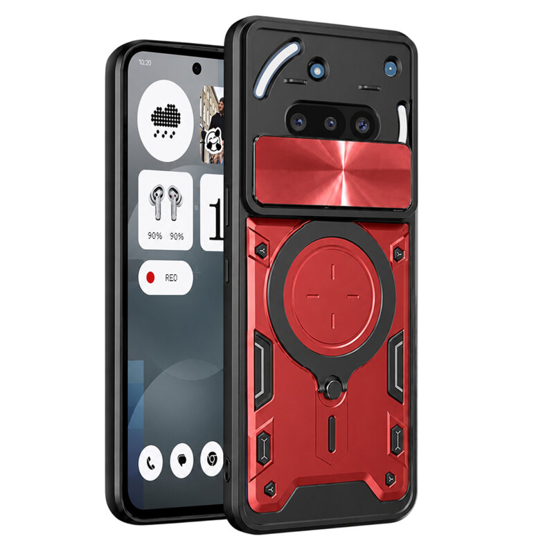 Husa Nothing Phone (3a) Techsuit CamGuard Pro, rosu